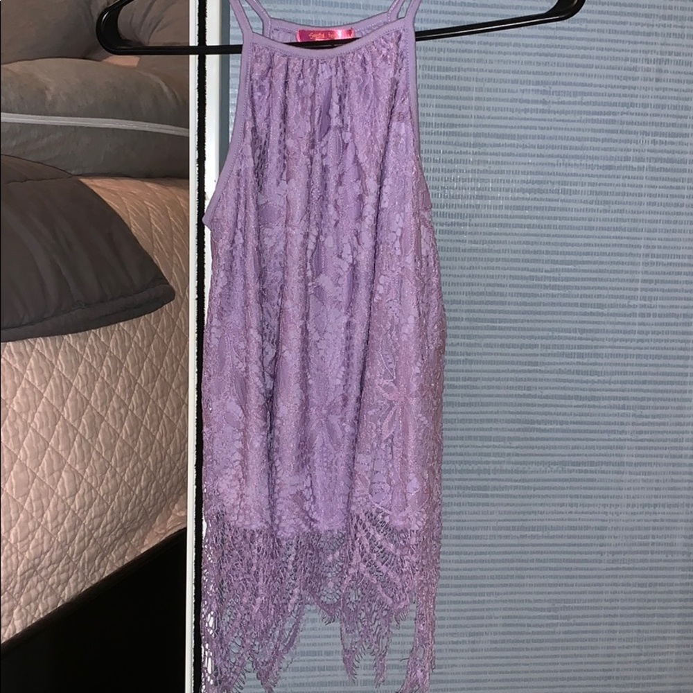 Lace tank top